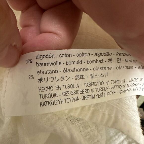 Zara Basic white Bardot off the shoulder blouse - Picture 4 of 4